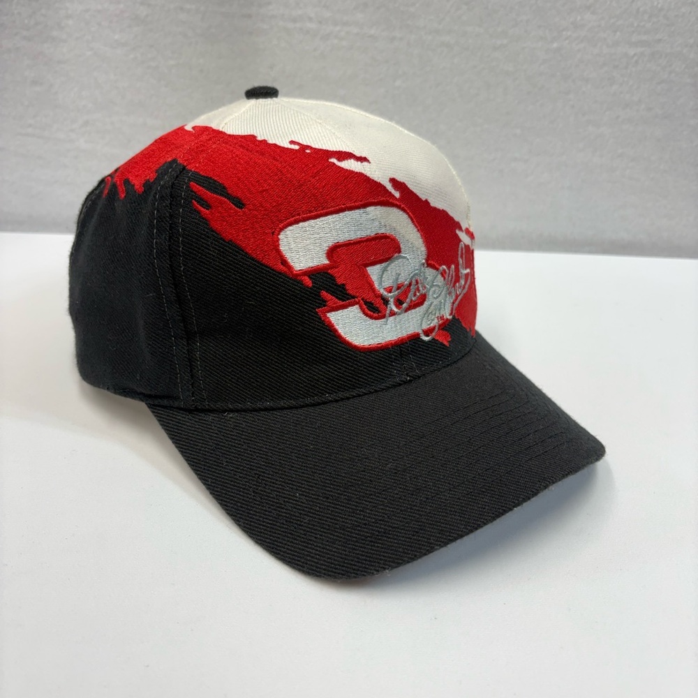 Red and Black Cap with Number 3 Dale Earnhardt